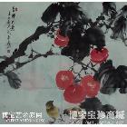 吉祥如意 写意花卉类国画 阎平作品 类别: 写意花卉类国画